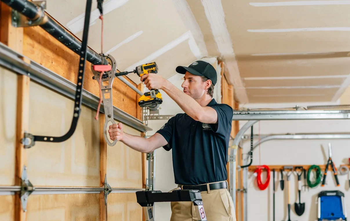 Garage door track repair Garage door track repair